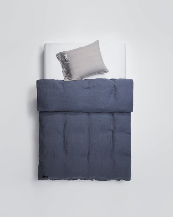 Mother duvet cover | Bluish grey Linen